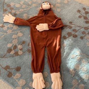 Curious George costume kids size small